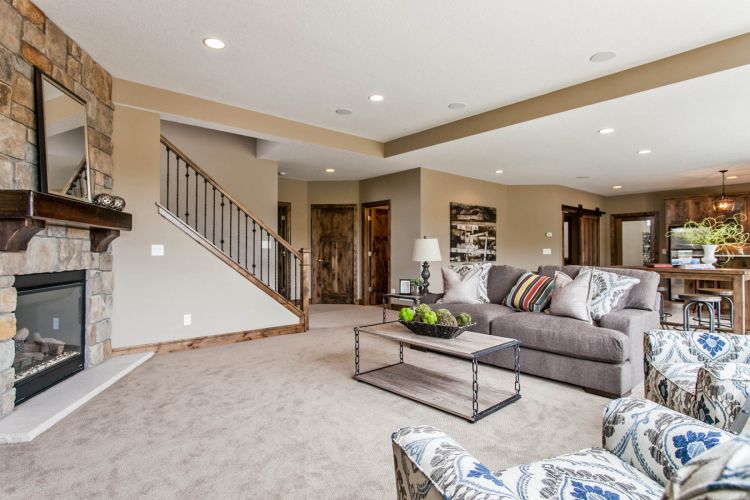 Lower Level Family Room Creek Hill  1 